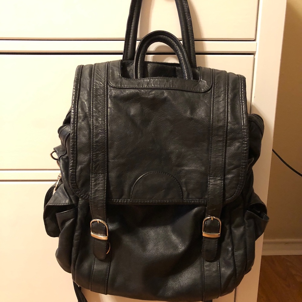 APC leather bag convertible backpack